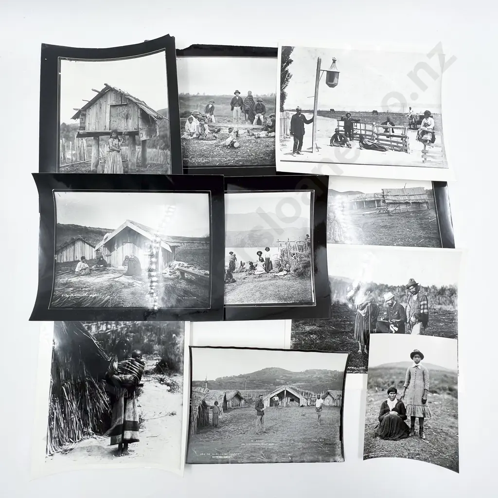 32 Burton Bros. Māori Subject B/W Photographic Reproduced Prints Image 1++