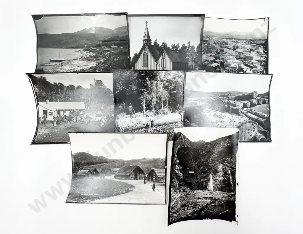36 Burton Bros. Māori Subject B/W Photographic Produced Prints Image 1++
