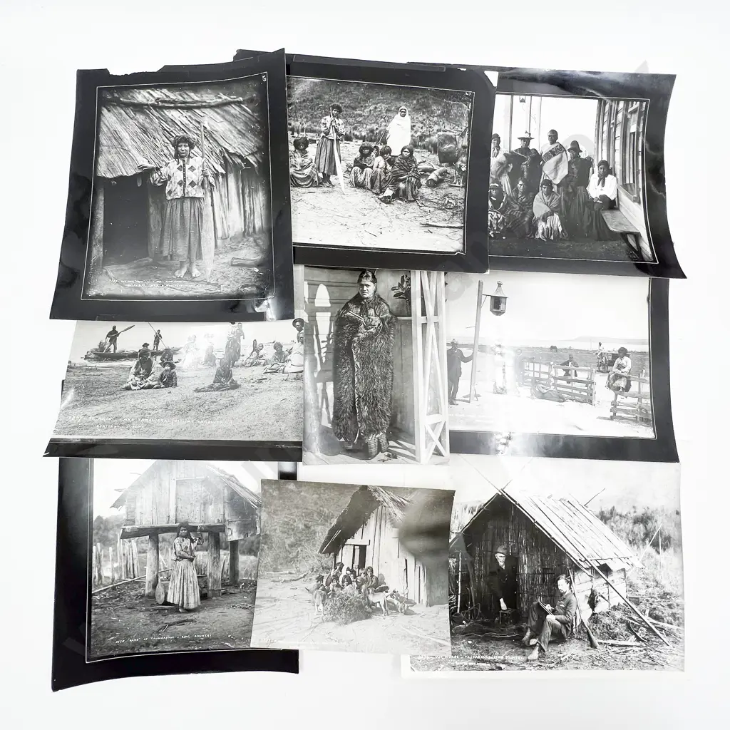 36 Burton Bros. Māori Subject B/W Photographic Produced Prints Image 1++