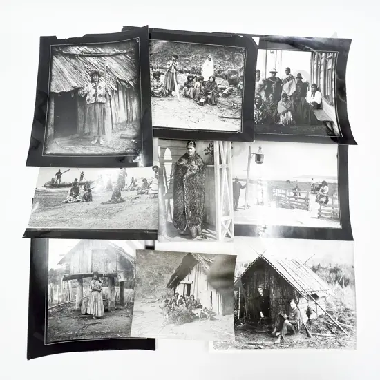 36 Burton Bros. Māori Subject B/W Photographic Produced Prints