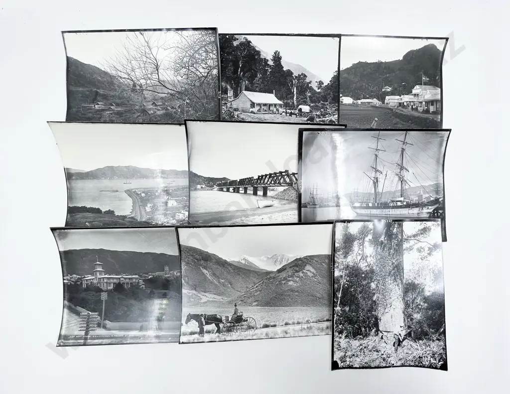 35 B/W Photographic Prints incl. Burton Bros. NZ Subject Image 1++
