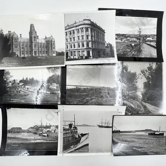 35 B/W Photographic Prints incl. Burton Bros. NZ Subject