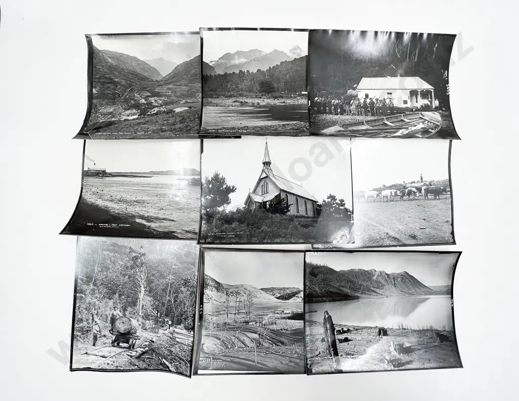 40 Burton Bros. B/W Photographic Reproduced Prints from the Dominion Museum Collection Image 1++