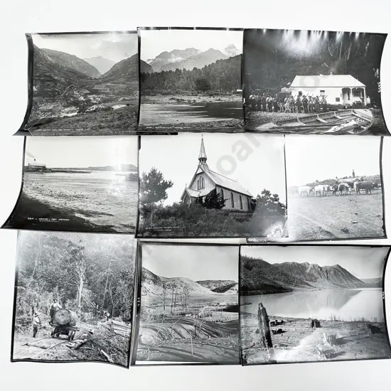 40 Burton Bros. B/W Photographic Reproduced Prints from the Dominion Museum Collection