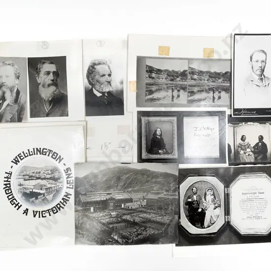 Collection B/W Colonial Architectural Maori and Various Reproduced Prints From Plates