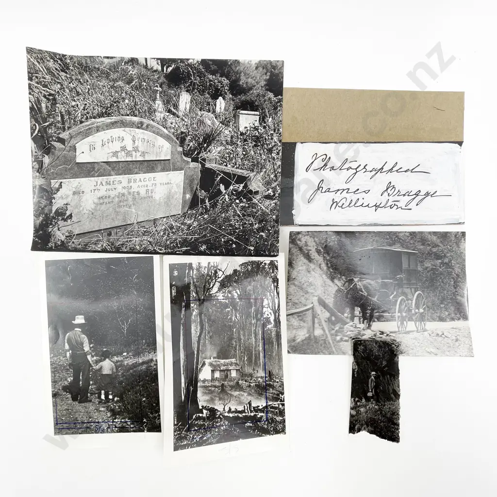 38 J. Bragge B/W Photographic Reproduced Prints of Māori Portraits and Wellington Views Image 1++