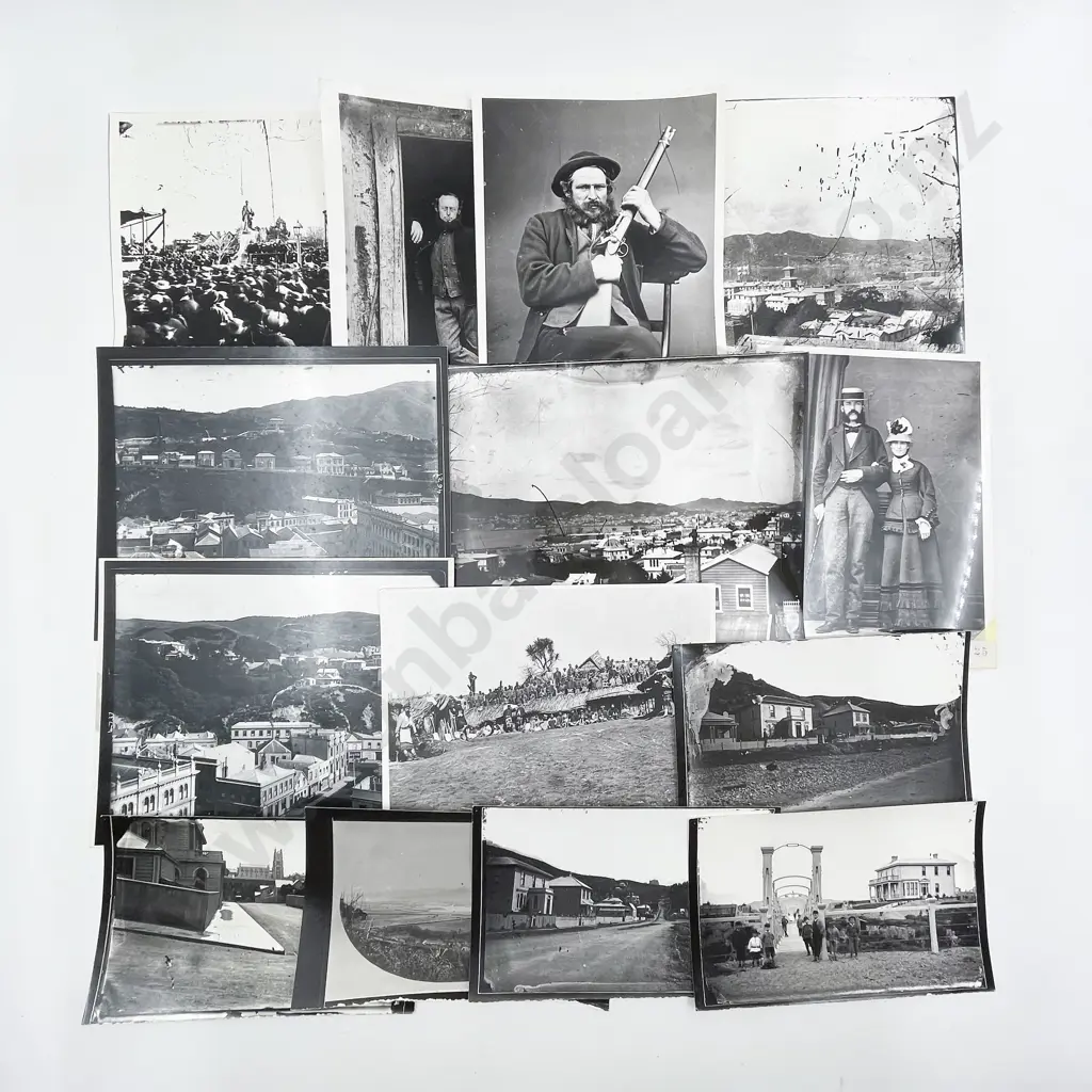 Collection 50 B/W Photographic Produced Colonial Prints incl Burton Bros Image 1++