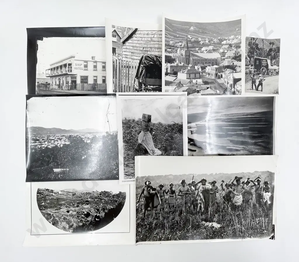 Collection 50 B/W Photographic Produced Colonial Prints incl Burton Bros Image 1++