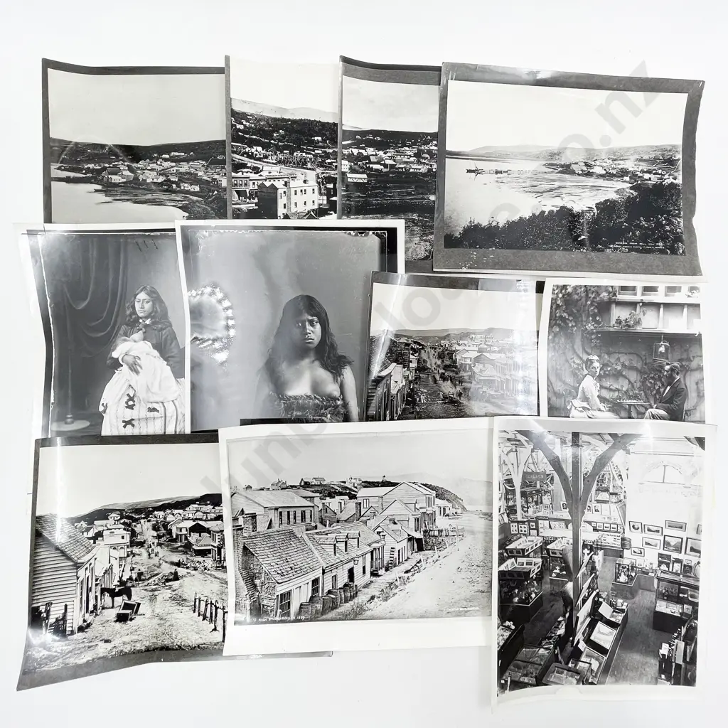 Collection 50 B/W Photographic Produced Colonial Prints incl Burton Bros Image 1++