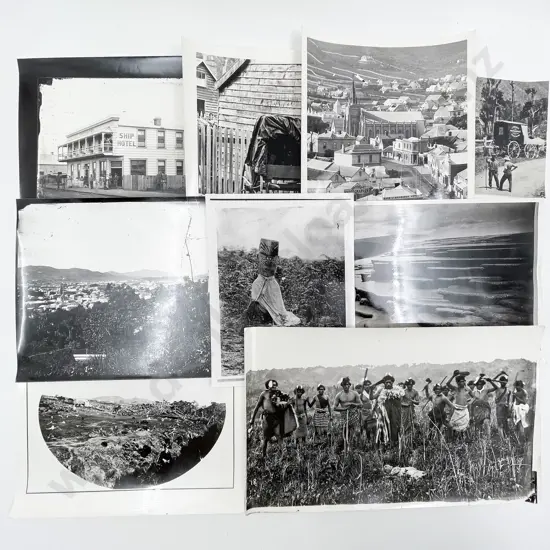 Collection 50 B/W Photographic Produced Colonial Prints incl Burton Bros