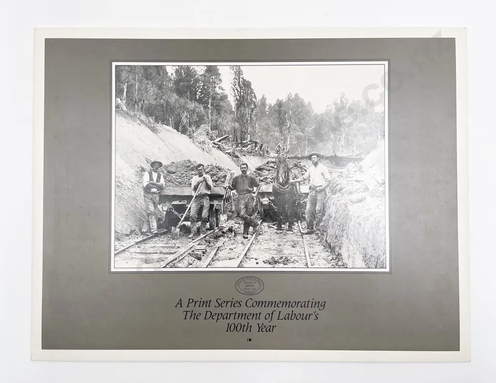 Three Folios of Alexander Turnbull Library Prints with Posters and Assorted Image 1++