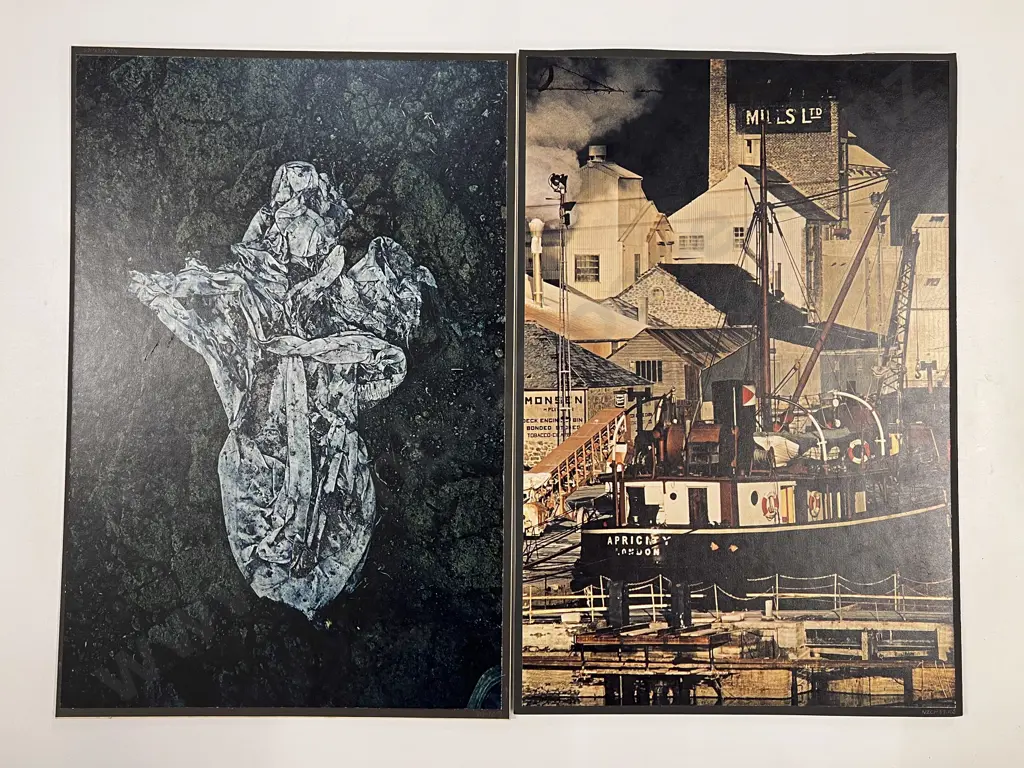 12 Haas Polychrome Photographic Prints Mounted on Board Image 1++