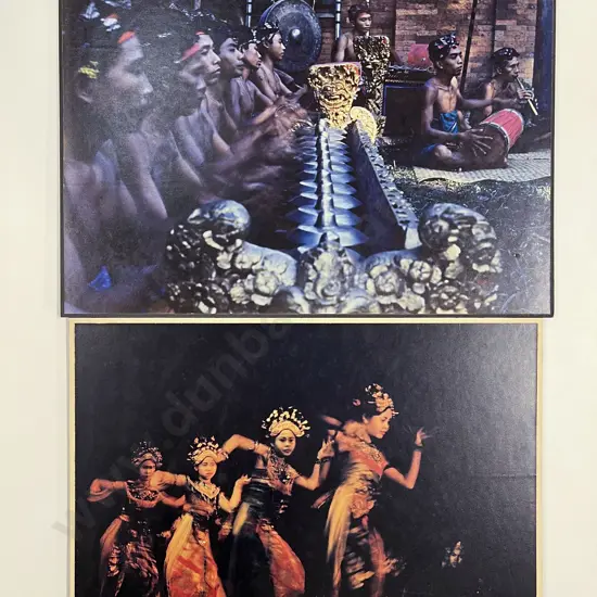 12 Haas Polychrome Photographic Prints Mounted on Board