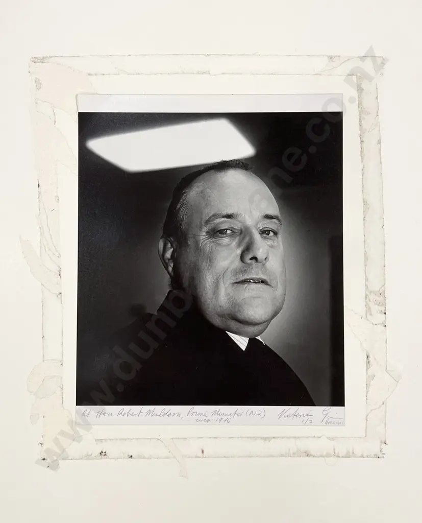 Victoria Ginn - Portrait of Robert Muldoon - Photograph 1976 Image 1++