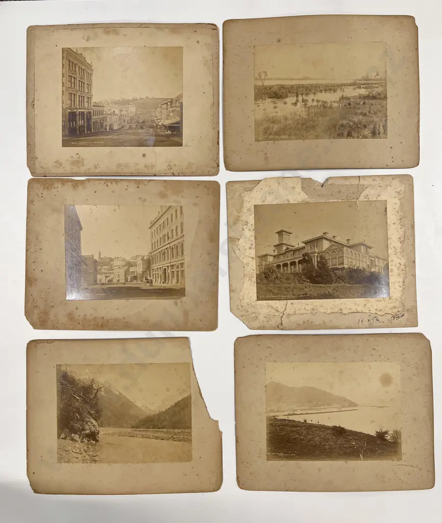Nine Period Burton Bros Town & Scenic Views Image 1++