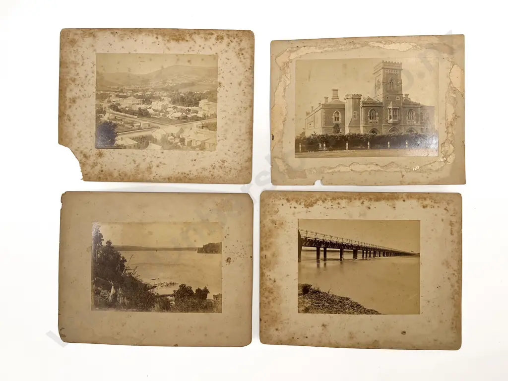 Nine Period Burton Bros Town & Scenic Views Image 1++