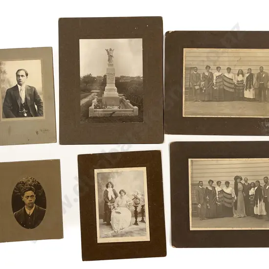 Early C20th Six Period B/W Maori Subject Photographs