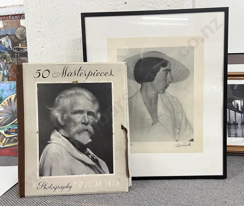 Three Framed Portrait Photographs & Vintage Print Image 1++