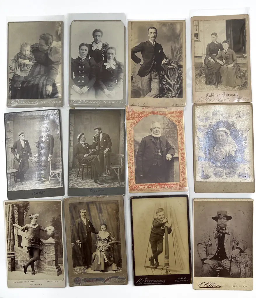 Collection Mainly NZ Some European Studio Portrait Photographs Image 1++