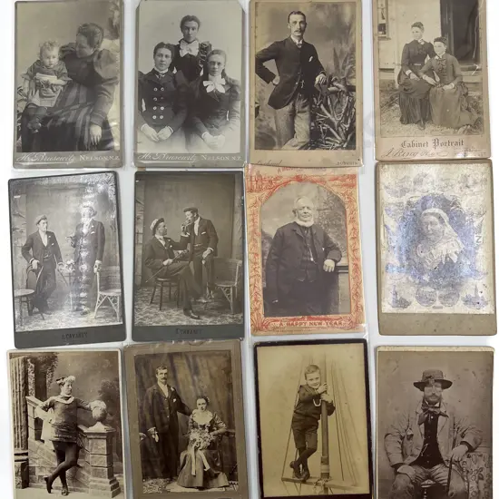 Collection Mainly NZ Some European Studio Portrait Photographs