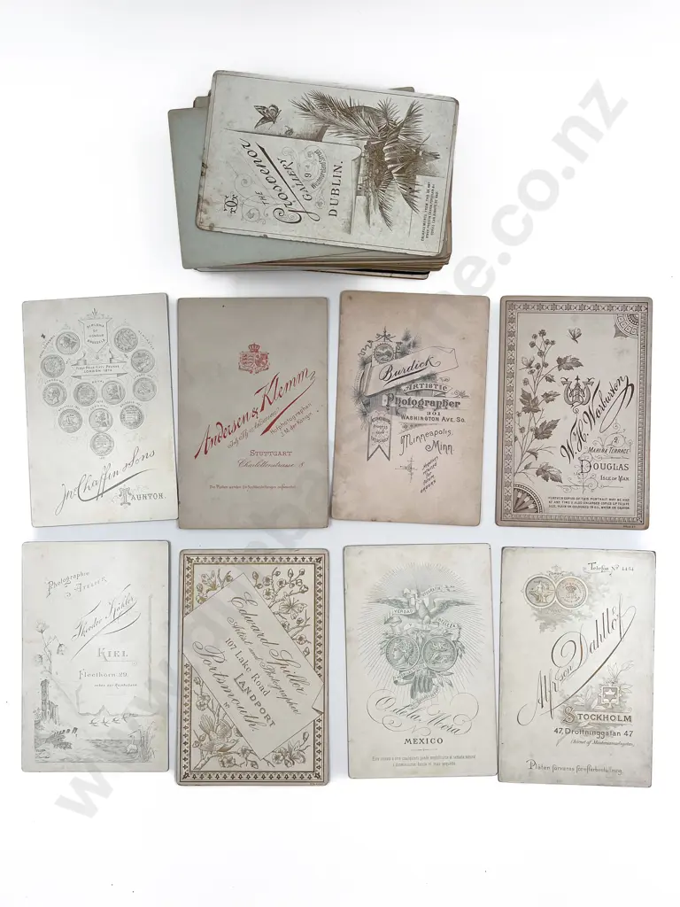 Collection Mainly English Studio Portrait Advertising Card Backings Image 1++