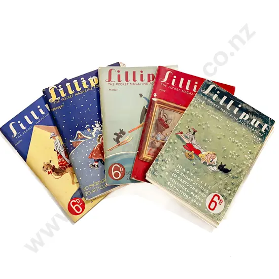 Carton Quantity Lilliput Magazines 1940's to Early 50's
