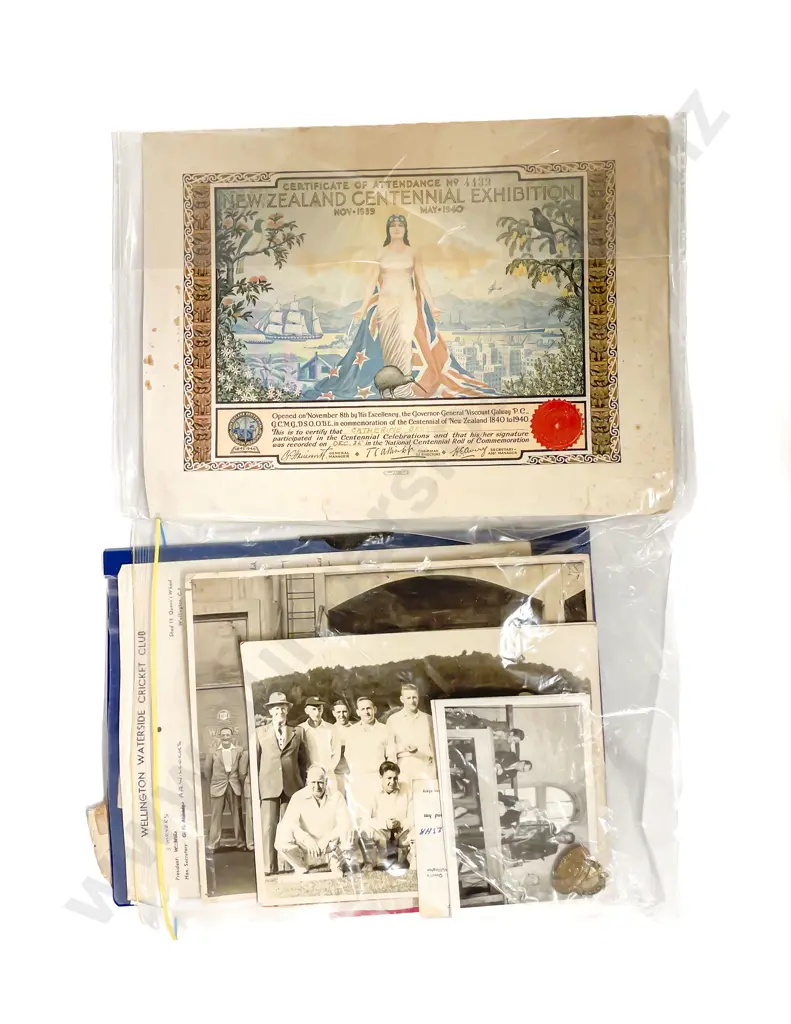 Mixed Lot - Ephemera relating to Wgtn Waterside Cricket Club Image 1++