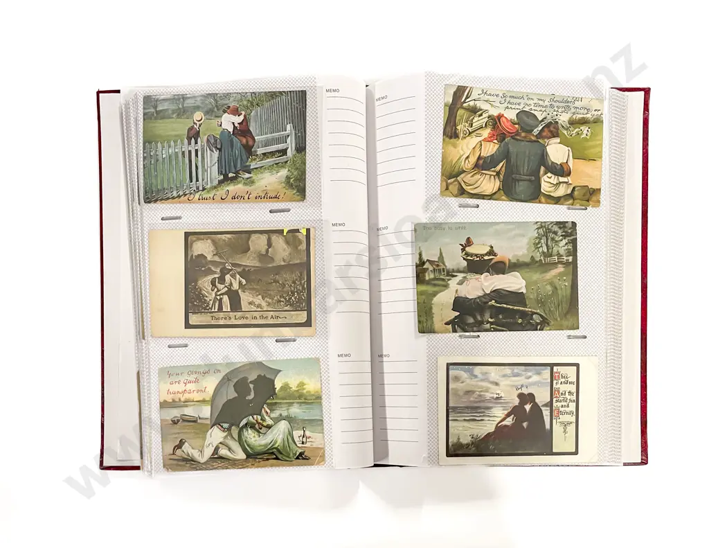 Collection of Assorted Early C20th Romantic Postcards Image 1++