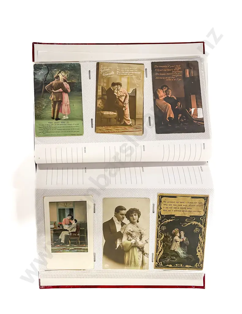 Collection of Assorted Early C20th Romantic Postcards Image 1++