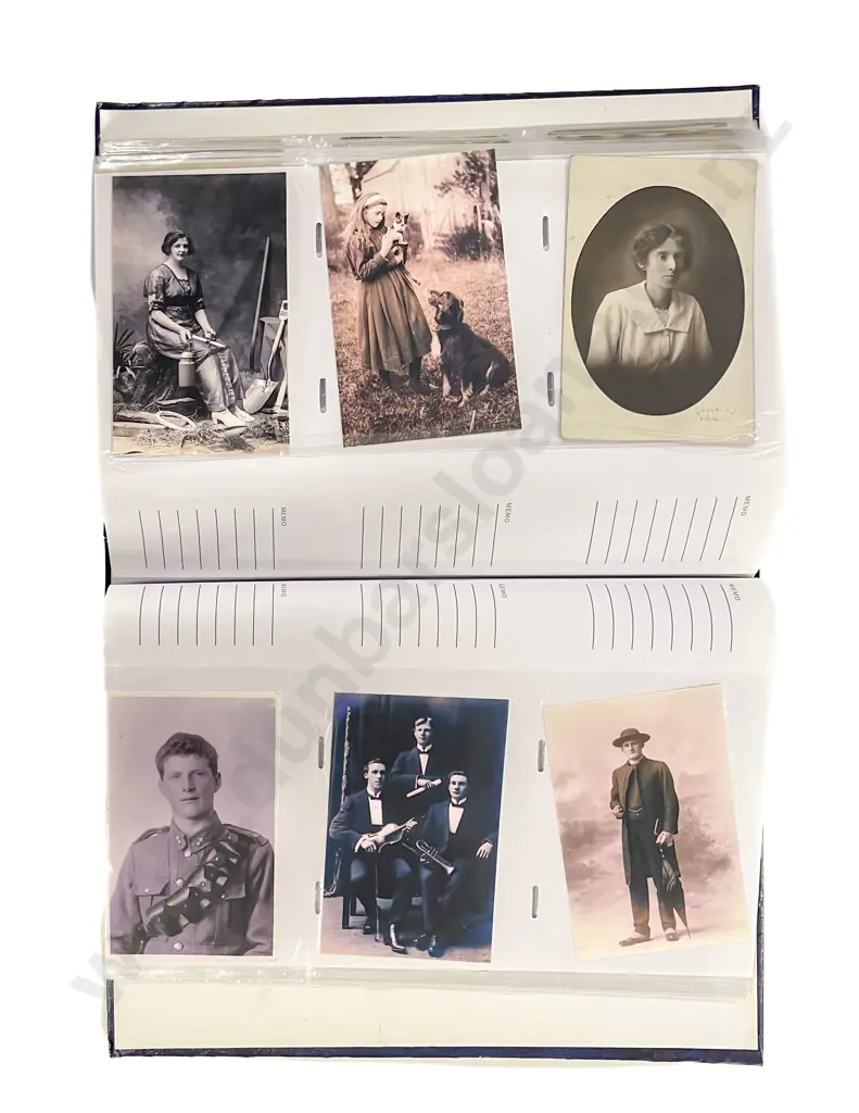 Collection of Assorted NZ Early C20th Postcard Portraits Image 1++
