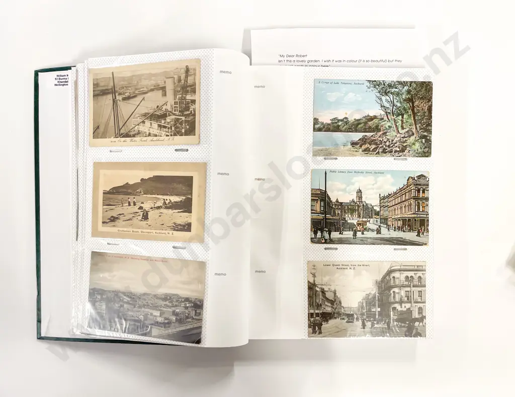 Collection of Assorted Early/Mid NZ C20th Postcards Including Short Written Postcard Analysis from Bill Main Image 1++