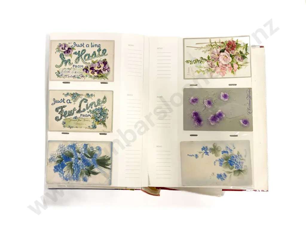 Collection Early C20th Embossed Botanic & Silk Postcards Image 1++