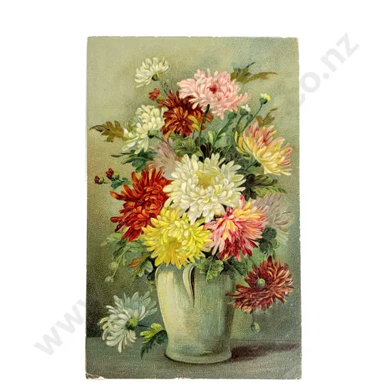 Collection Early C20th Embossed Botanic & Silk Postcards