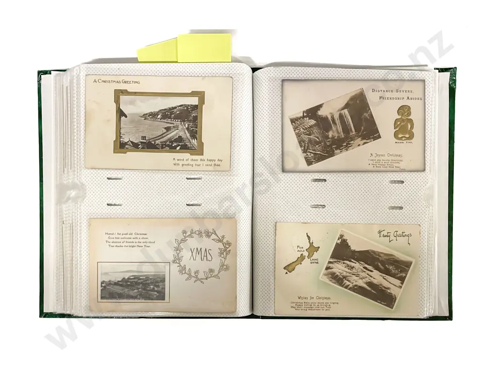 Collection of Assorted Early NZ C20th Greeting Postcards Scenes and Portraits Image 1++