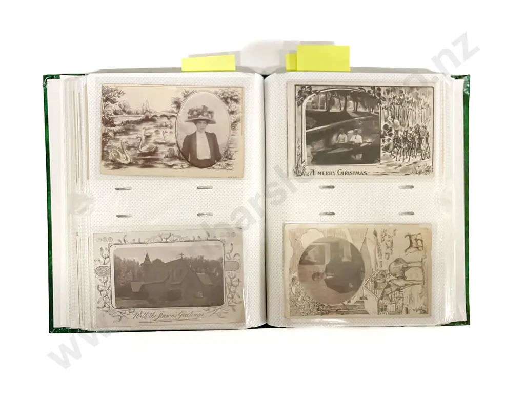 Collection of Assorted Early NZ C20th Greeting Postcards Scenes and Portraits Image 1++