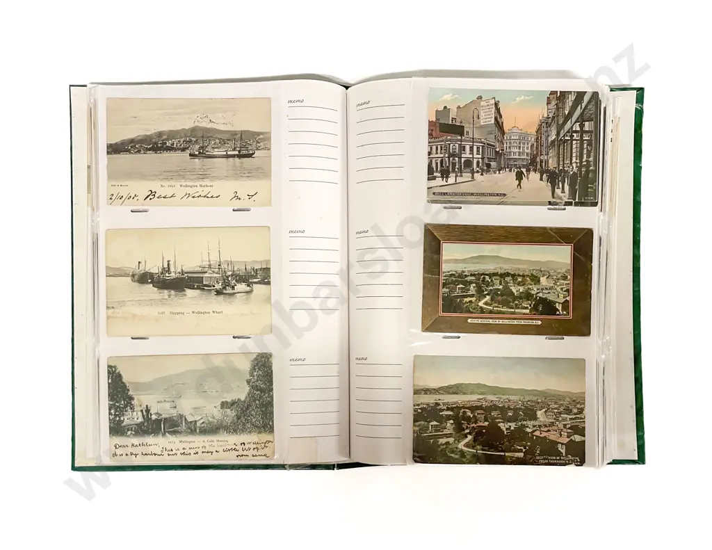 Album NZ Vintage Postcards Souvenir Scenes mainly by Muir & Moody Image 1++