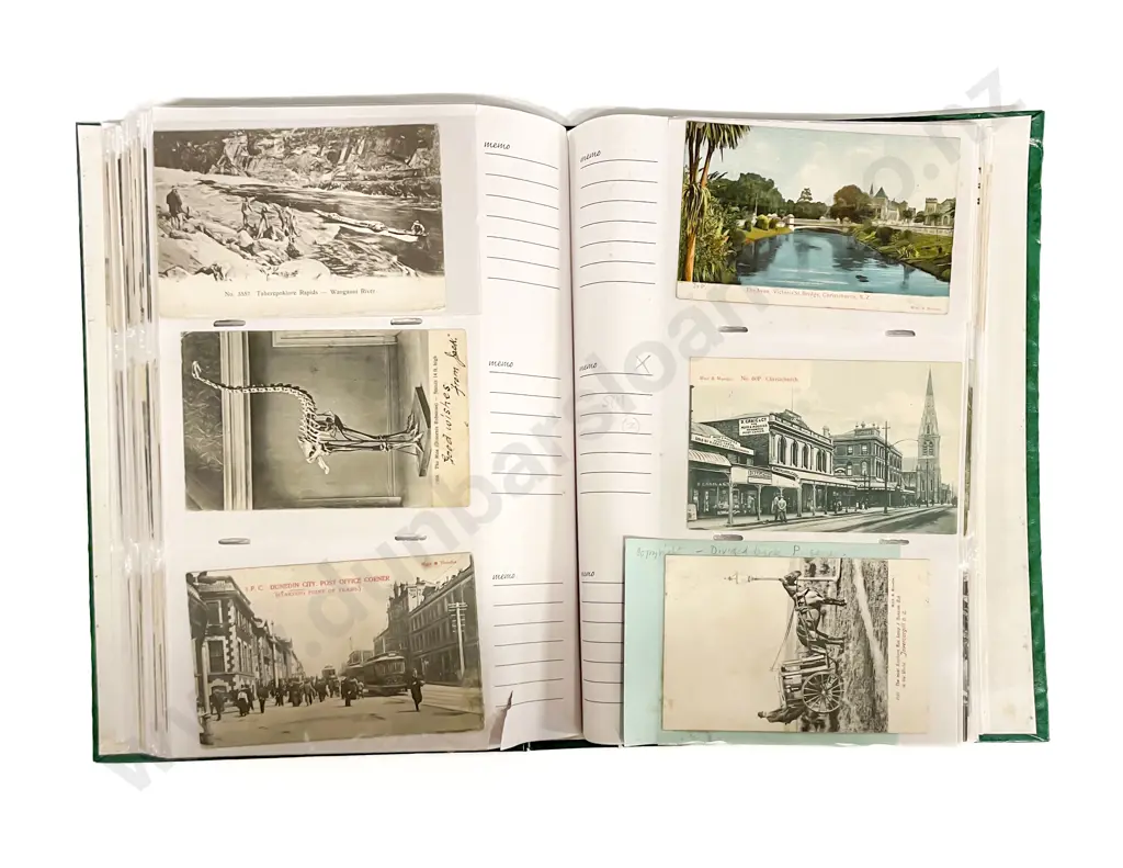 Album NZ Vintage Postcards Souvenir Scenes mainly by Muir & Moody Image 1++