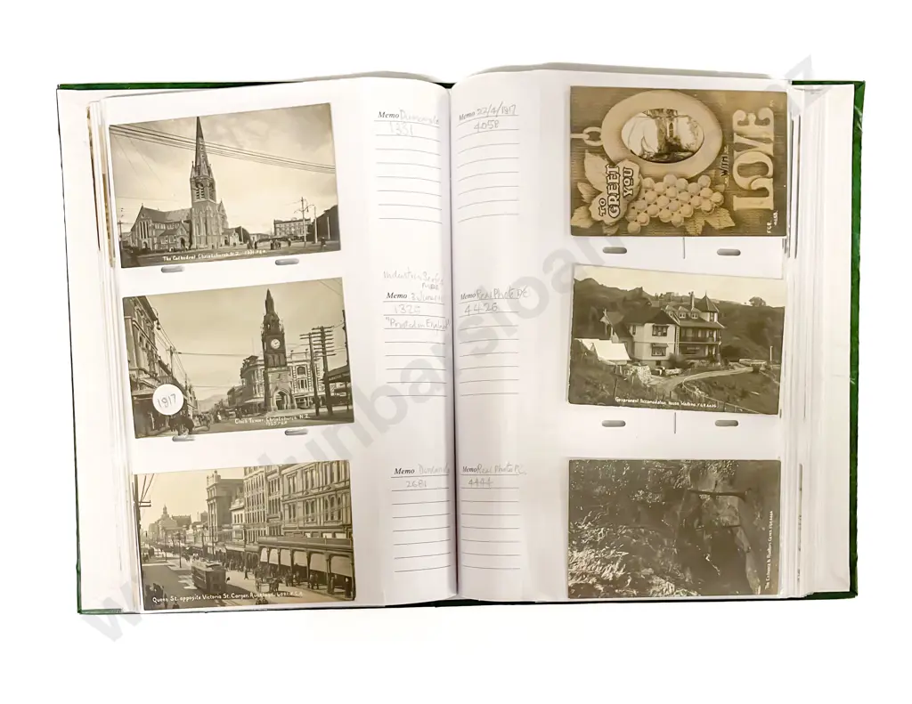 Album Mid NZ Early Postcards Cityscapes and Some Maori Image 1++