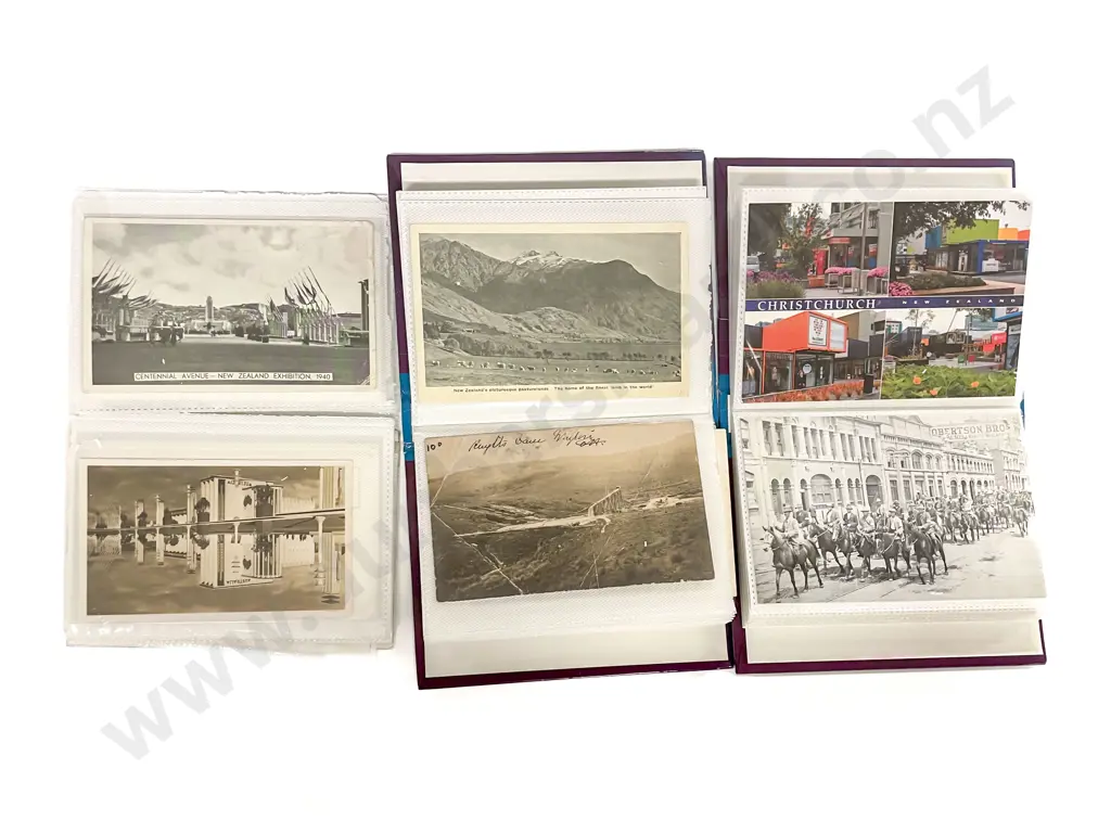 Collection of NZ Early C20th Postcards Wellington Christchurch Souvenir Cards Image 1++