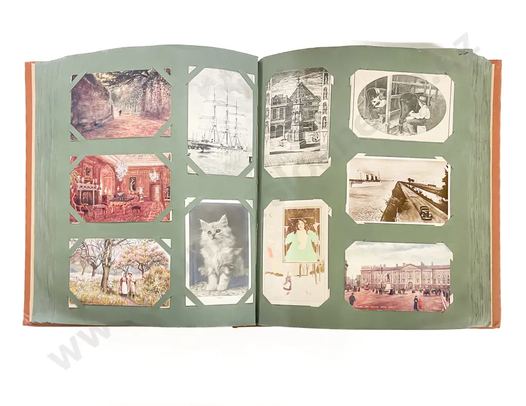 Large Vintage World Postcard Album Image 1++