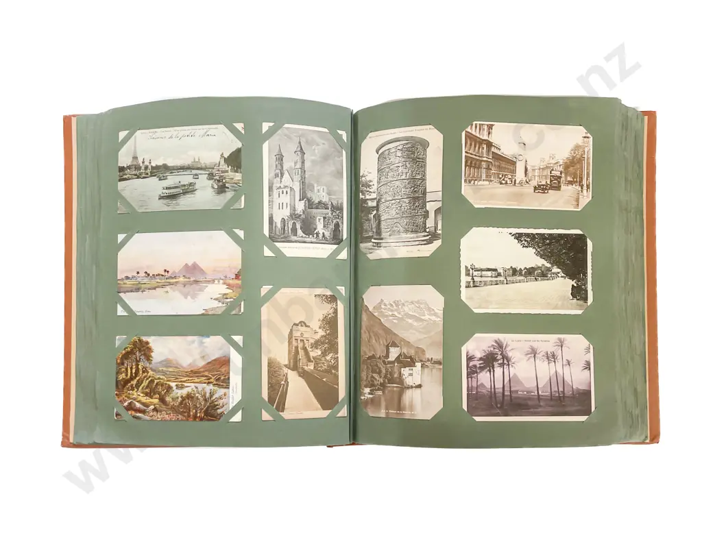 Large Vintage World Postcard Album Image 1++