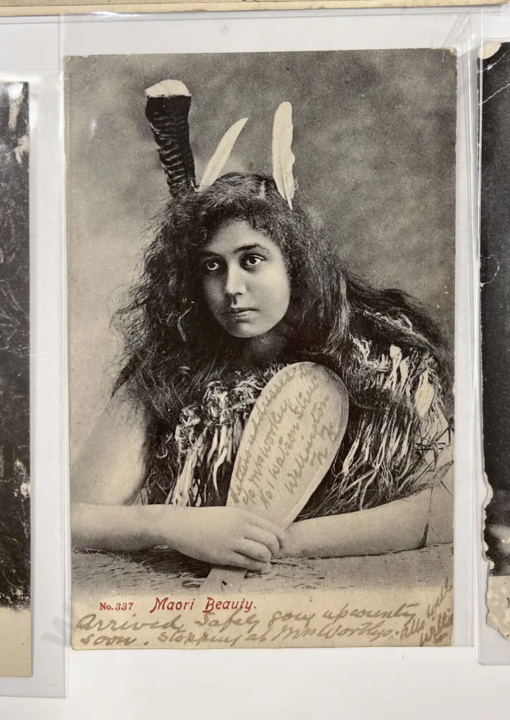 Collection of Twenty Vintage Maori Portrait & Scenic Postcards Image 1++