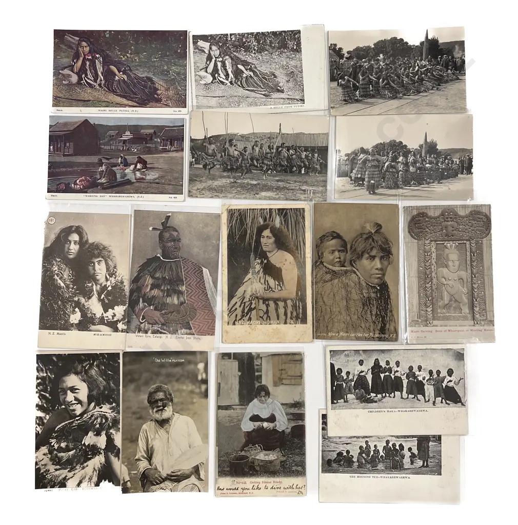 Collection of Twenty Vintage Maori Portrait & Scenic Postcards Image 1++