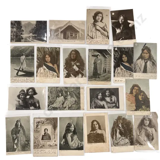 Collection of Twenty Vintage Maori Portrait & Scenic Postcards