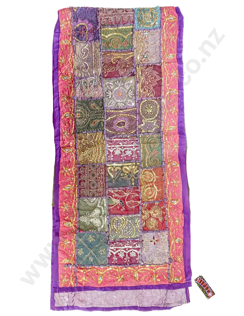 Two Indian Woven Patchwork Runners Image 1++