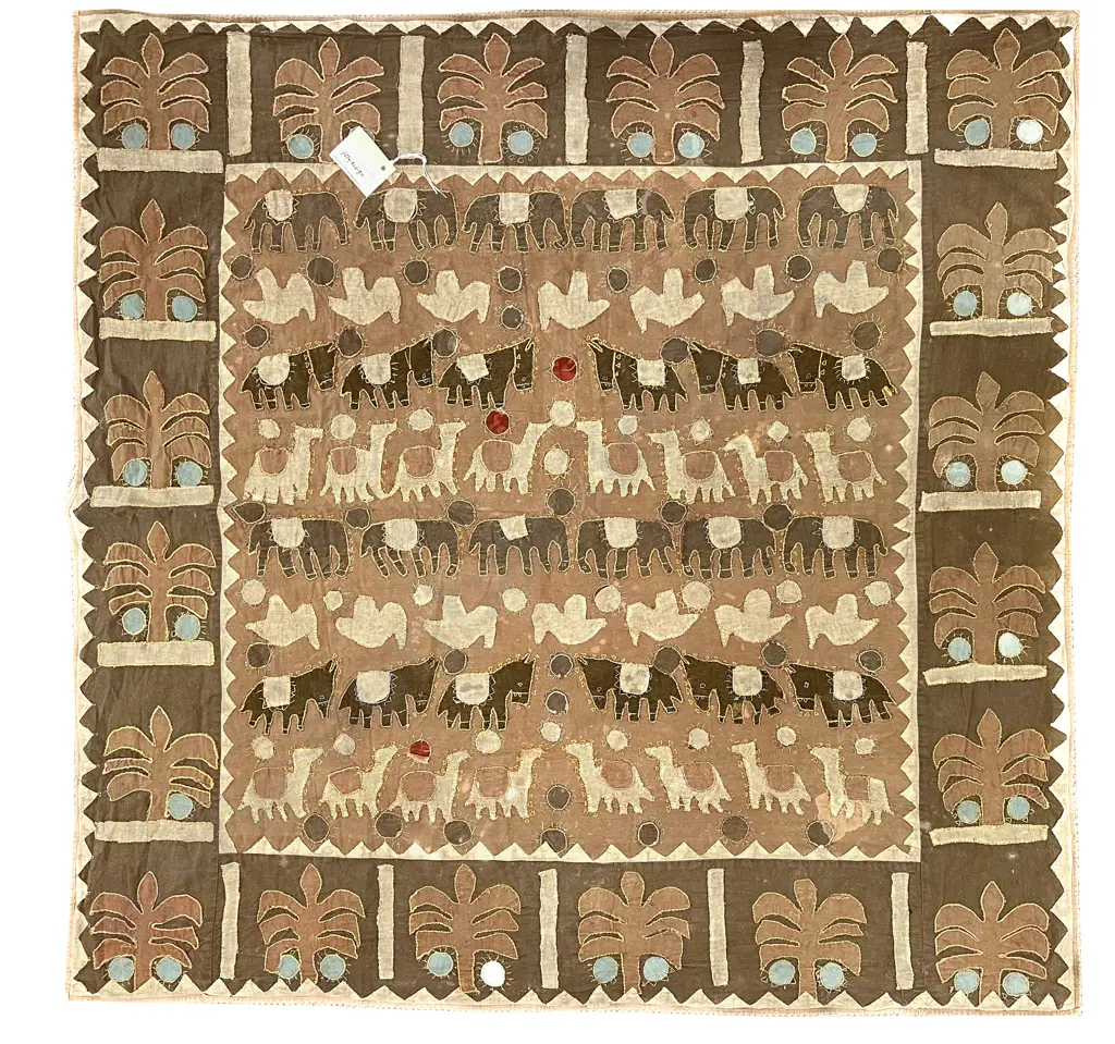 Probable South African Quilted Table Cover Image 1++