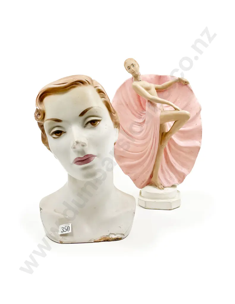 Vintage Haberdashery Counter Display Bust Image 1++