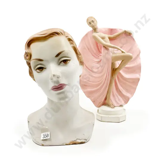 Vintage Haberdashery Counter Display Bust