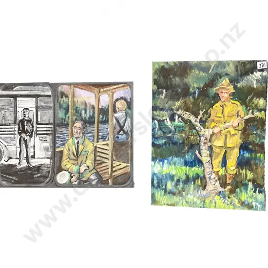 William Main (1934 - 2023) - Two Artworks (unframed)