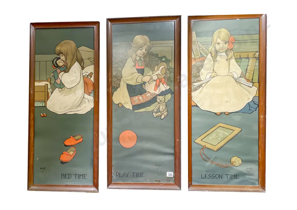Set of Three John Hassall Chromolithographs (a/f) Image 1++